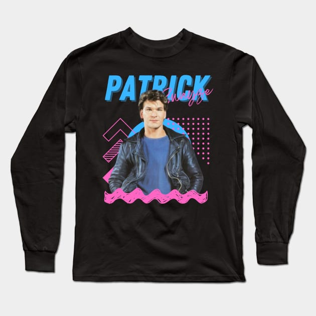 Patrick swayze***original retro Long Sleeve T-Shirt by OtakOtak